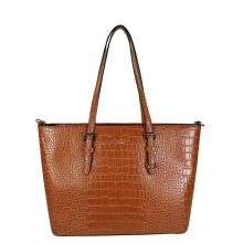 Flora & Co Shoulder Bag Shopper Croco Camel