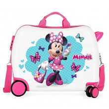 Minnie Good Mood Colour Mayhem Rolling Suitcase 4 Wheels White