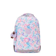 Kipling Class Room Rugzak Aqua Flowers