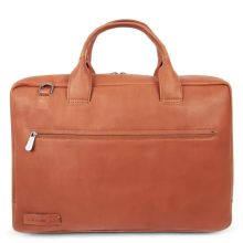 Plevier Lloyd Enkelvaks Laptoptas 17.3 Inch Cognac 