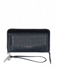 LouLou Essentiels SLB Classic Croc RFID Wallet Black