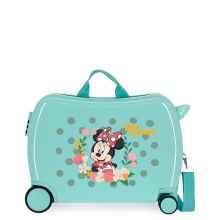 Disney Rolling Suitcase 4 Wheels Minnie Golden Days Light Green
