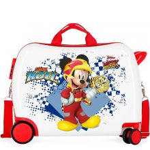 Disney Rolling Suitcase 4 Wheels Mickey Let's Roll