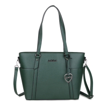 Pulcher New York Schoudertas 14" Olijf/ Petrol Groen
