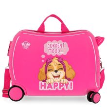 Disney Rolling Suitcase 4 Wheels Paw Patrol Pink