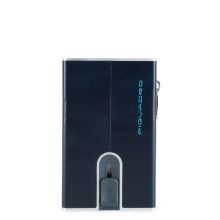 Piquadro Blue Square Compact Wallet Dark Blue