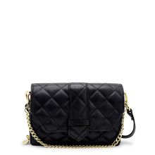 MOSZ Krisbag Telefoontasje Quilted Black Shiny Light Gold