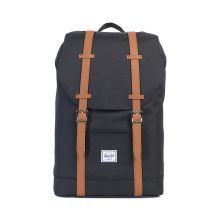 Herschel Retreat Mid-Volume Rugzak Black Tan Synthetic Leather