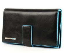 Piquadro Blue Square Women Wallet Black