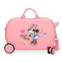 Minnie Imagine Rolling Suitcase 4 Wheels 45 cm Pink