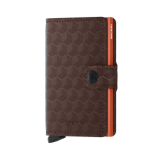 Secrid Mini Wallet Portemonnee Optical Brown-Orange