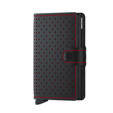 Secrid Mini Wallet Portemonnee Perforated Black-Red