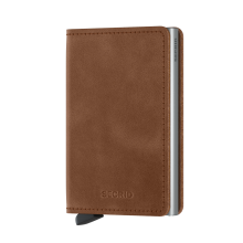 Secrid Slim Wallet Portemonnee Vintage Cognac Silver