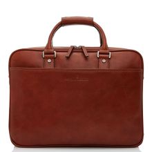 Castelijn & Beerens Verona Business 3-Vaks Laptoptas 15.6'' Licht Bruin