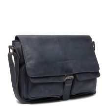 Chesterfield Interlaken Leren Schoudertas Navy