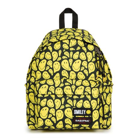 Messing Zegevieren binnenkomst Eastpak Padded Pak'r Rugzak Smiley Stretch Yellow