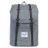 Herschel Retreat Rugzak Raven Crosshatch/Black Rubber