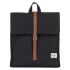 Herschel City Rugzak Mid-Volume Black/Tan Synthetic Leather