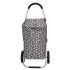 Beagles Boodschappen Trolley Bloem Zwart/Wit