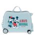 Disney Rolling Suitcase 4 Wheels Mickey Always Original Light Blue