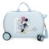 Minnie Mouse Happy Rolling Suitcase 4 Wheels 45 cm Light Blue