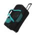 Travelite Basics Wheeled Duffle 70cm Expandable Black/Petrol