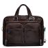 Piquadro Blue Square Portfolio Computer Briefcase 15" with iPad Mahogany