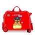 Disney Rolling Suitcase 4 Wheels Paw Patrol Red