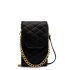 MOSZ Telefoontasje Quilted Black Light Gold