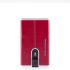 Piquadro Blue Square Creditcard Case With Sliding System Red
