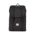 Herschel Retreat Mid-Volume Rugzak Black Crosshatch Black Rubber