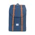 Herschel Retreat Mid-Volume Rugzak Navy Tan Synthetic Leather