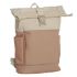 Daniel Ray Pittsburgh Rolltop Rugtas Coated 15,6" Oudroze/Beige