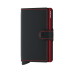 Secrid Mini Wallet Portemonnee Matte Black/ Red