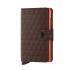 Secrid Mini Wallet Portemonnee Optical Brown-Orange