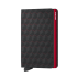 Secrid Slim Wallet Portemonnee Optical Black - Red