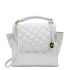 MOSZ Handtas Phoebe Quilted Off White Shiny Light Gold